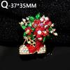 1PC Crystal Deer Women's Christmas Brooch Brooch Pins Jewelry Decoration Wedding Accessories