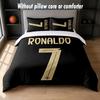 Дизайн Cristiano Ronaldo Комплект постельного белья 1 пододеяльник + 2 наволочки Мягкое дышащее домашнее постельное белье