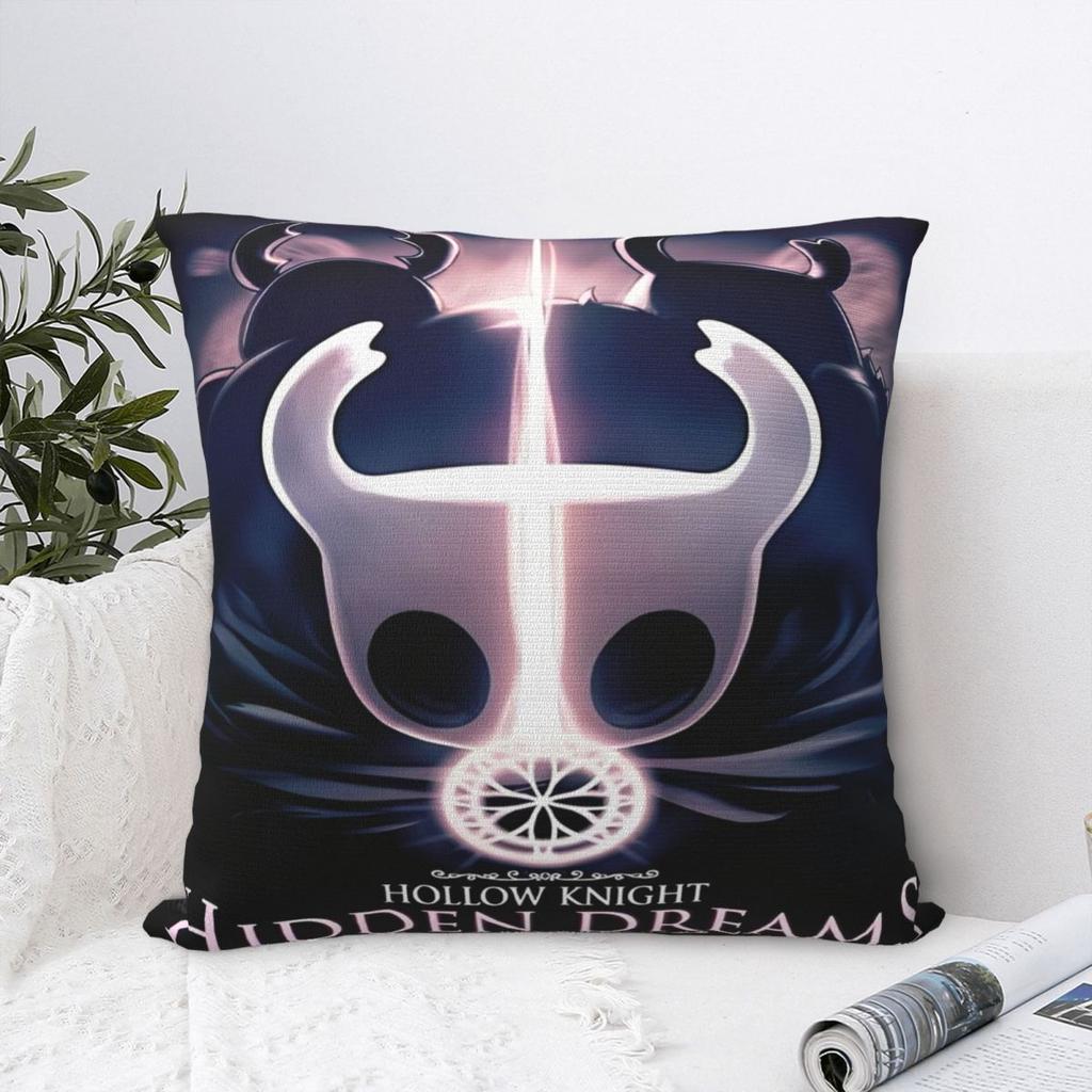 Hollow Knight Funny Games Printed Pillowcase Cushion Cover Pillow Covers Y2K Seat Decorations Square Multi-Size