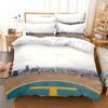 Building Famous Landscape Bedding Set For Bedroom Soft Bedspreads For Bed Home Comfortable Polyester Duvet Cover With Pillowcase
