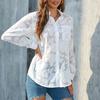 Женская свободная повседневная шифоновая рубашка-топ