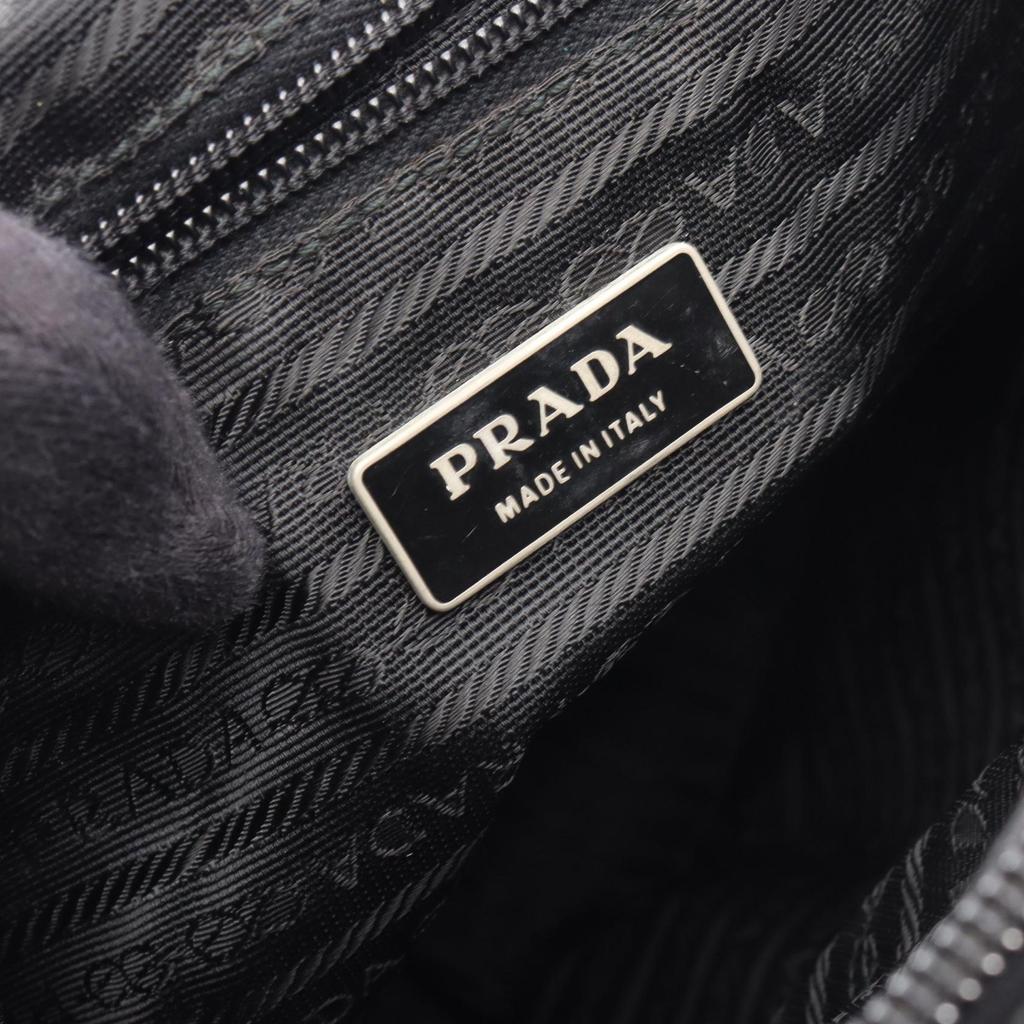 Б/у Сумка-мессенджер PRADA VELA Наплечная сумка B1738 Нейлон кожа Черный Б/у унисекс