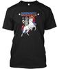 Merica Raccoon Unicorn Usa American Flag T-Shirt Made in the USA Size S to 5XL