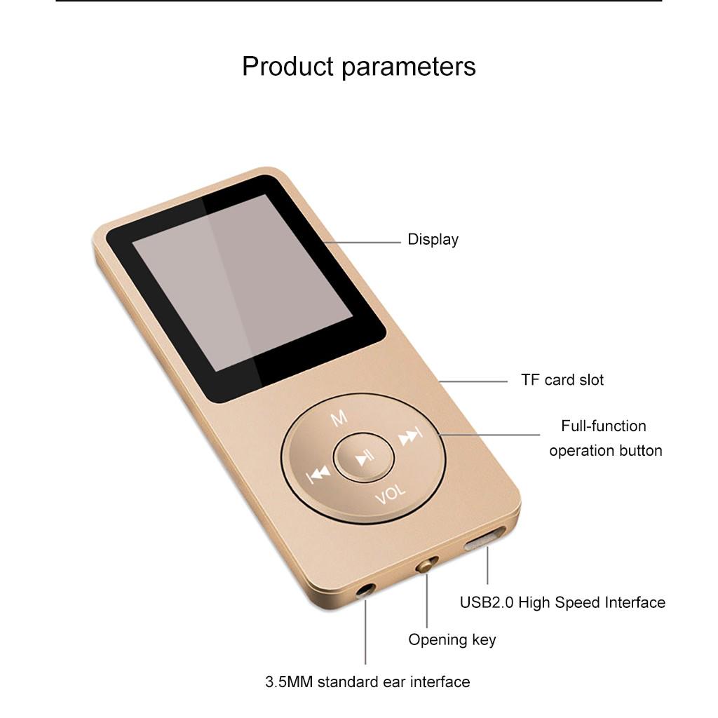 Мини-воспроизведение MP3 MP4 без потерь звука музыкальный плеер FM-рекордер 80 часов