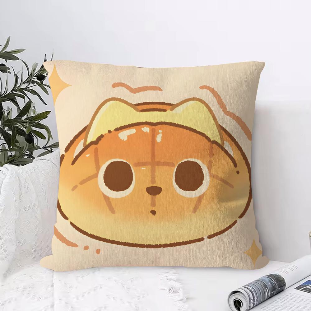 Animal-Shaped Desserts Cushion Cover 1 Piece Short Plush Pillowcase, Soft And Washable, Mostly Used For Sofa, Car