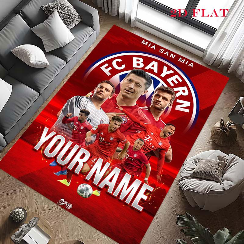 Custom Fc Bayern Munich Carpet Rug for Living Room Bedroom Home Sofa Decoration,Kids play Nonslip Floor Mat
