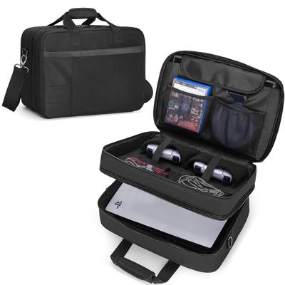 CURMIO PS5 PS 5 4 4 Pro Хранение Двухслойный Переноска Черный Чехол, 5/PS Slim/PS 4/PS Slim/PS Сумка, Сумка,