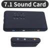 7.1 USB External Stereo Sound Card USB 2.0 Sound Card with 2 MIC Heads SPDIF 8 Channel DAC Output for Home Desktop Speakers