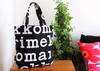 Сумка-тоут Marimekko Logo Notko, Черный x Кремовый (99)