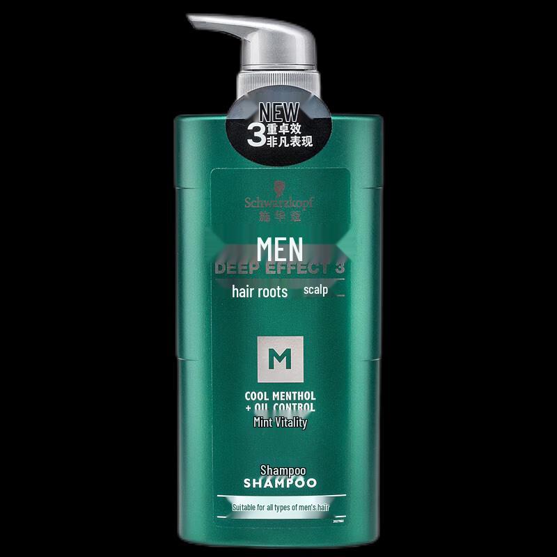 Schwarzkopf Мужской мятный шампунь «Жизненная сила»