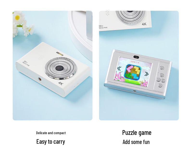 Student Digital Camera D02: Campus HD Camcorder, Entry-Level Portable Travel Card Camera