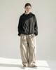 APOSTROPHE COMMA Vertical Pocket Cargo Elastic Waist Wide Pants_Beige