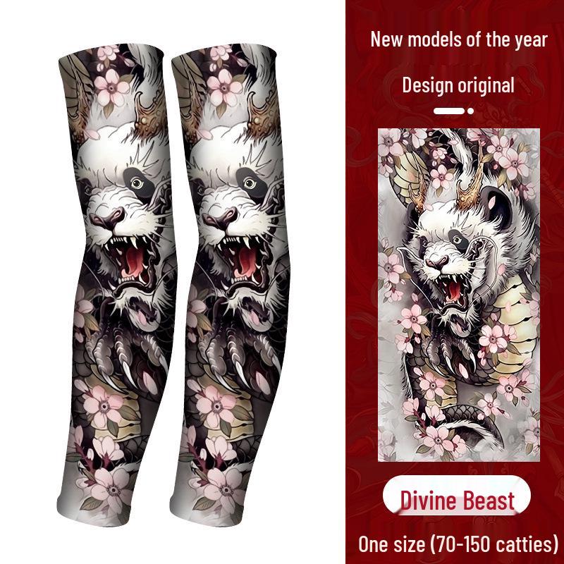 Мужские солнцезащитные рукава из ледяного шелка: Вождение, Велоспорт, Защита татуировок