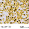 2023 New Color Crystal Yellow Manicure Special-Shaped Diamond Leaf Arrow Octagonal Flat Bottom Diamond Diy Jewelry