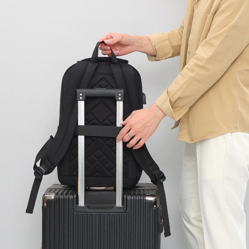 Новый унисекс однотонный водонепроницаемый и дышащий деловой модный повседневный универсальный рюкзак для повседневного использования