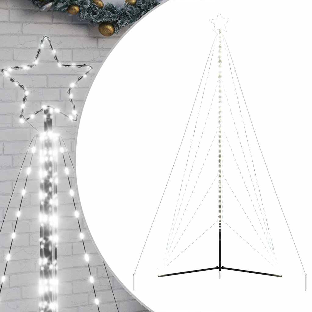 LED Christmas Tree 615 Cold White LEDs 404.5 cm