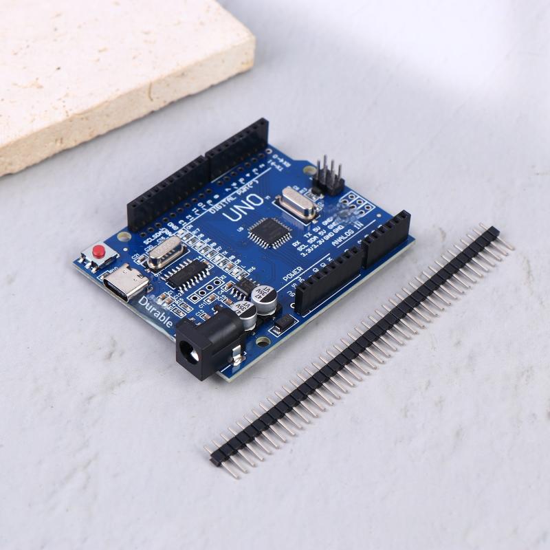Для платы разработки R3 Mega328P Uno R3 + USB-кабель Чип Atmega328P-Au Тип Ft232 Ch340 Последовательный порт Type-C Драйвер