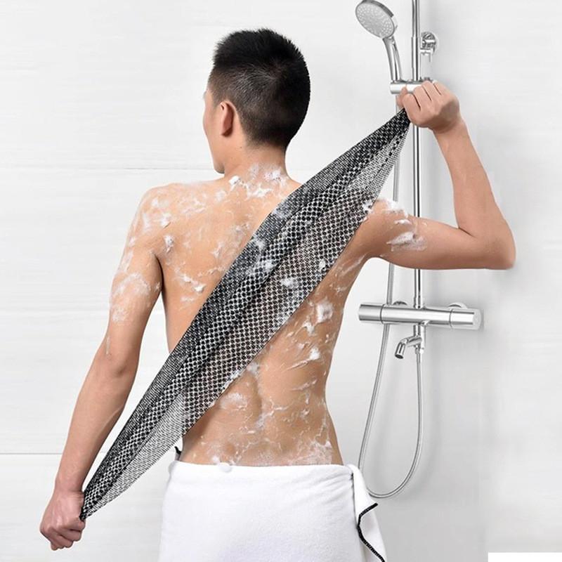 Bath Towel Washcloths For Adults Pva Long Back Scrubber With Mesh Design For Home Spa Use