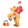 Inflatable Christmas Riding Elk Costume Funny Clothes Christmas Elk Costume Air Blow-Up Suit