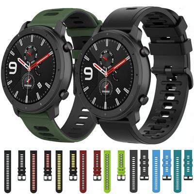22 мм 20 мм силиконовый ремешок для Amazfit GTR 47MM /2/2e/Stratos 3 GTR 4 3pro браслет Correa для Amazfit GTS 4 Mini/2 2E 3 ремешок для часов