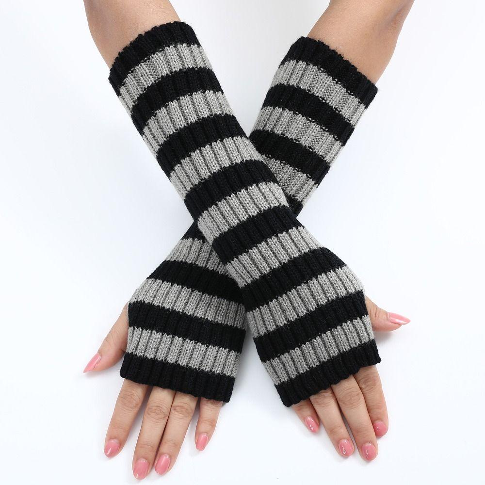 Arm Warmers Arm Warm Gloves Knitted Elbow Mittens Fashion Ankle Wrist Sleeves Girls Women
