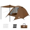 UNP Dome Camping with Double Layer 4000mm Water Pressure Windproof Tent, 2-Person Tent, 1-Person Tent, Vestibule, Construction, Resistance,