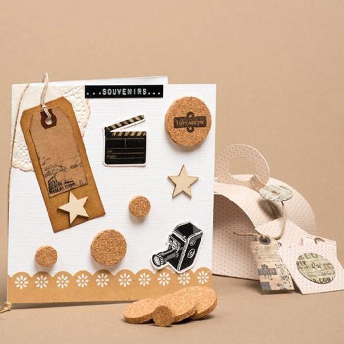 Etiquettes kraft avec fil métallique