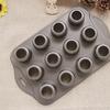 Мини-форма для выпечки Deluxe, 12 чашек для чизкейка, противень для торта с антипригарным покрытием, кекс для кексов