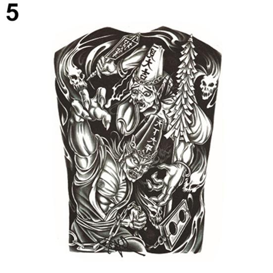 Large Sexy Tattoo Skull Temporary Body Arm Stickers Removable Waterproof Sticker
