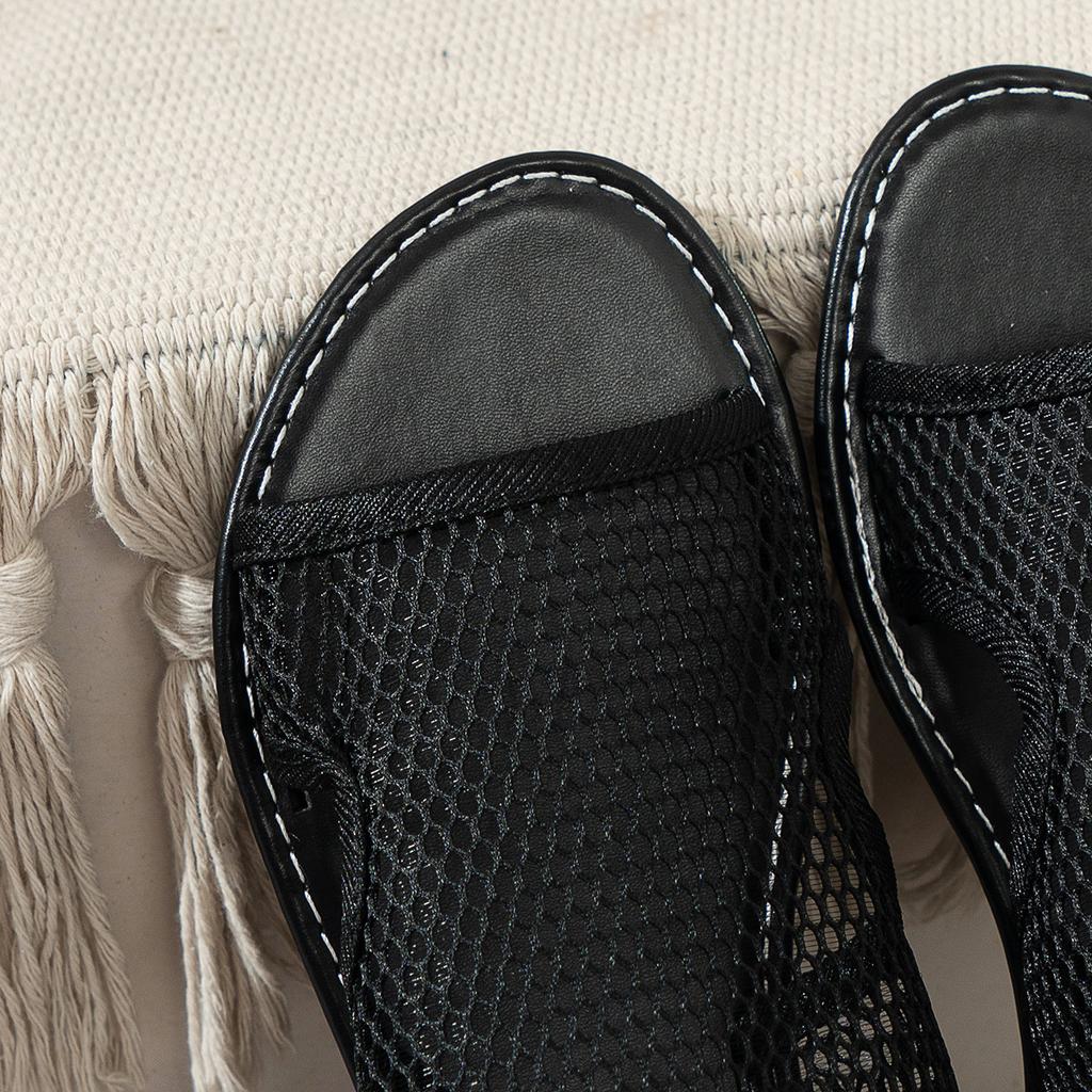 Women Summer Sandals Beach Fashion Shoes Running Mesh Flat Bottom