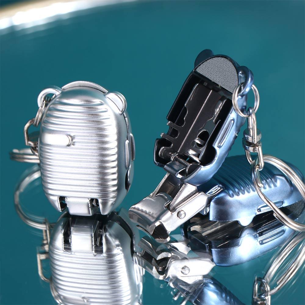 Mini Nail Clipper Keychain Suitcase Shape Fingernail Clipper Portable Car Keyring Trim Nails