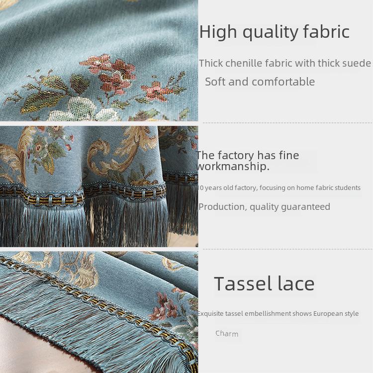 Классические европейские скатерти и чехлы с кисточками и кружевом для обеденных, журнальных столиков и тумбочек под телевизор