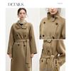 Women's Mid-Length 100% Wool Double-Sided Coat