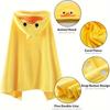 Hooded Bath Towel Soft Plush Baby Bath Towel Absorbent Cartoon Duck Pattern Bathrobe Great Christmas Gift for Infants Toddlers