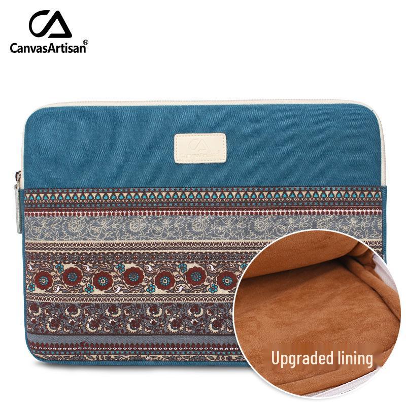 Canvas Laptop Sleeve for MacBook and Tablets - Fits 13", 14", 15"