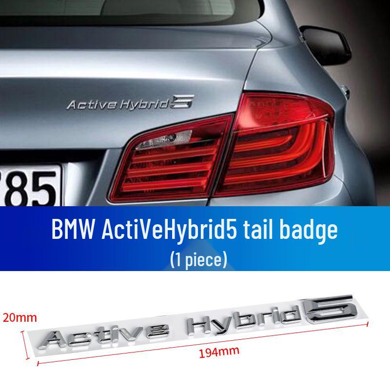 Manshi Compatible with Active Hybrid 3: 5-Word Logo Badge, 7 Displacement Badge, Hybrid Tail Badge