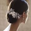 Women Hair Jewelry Handmade Comb Crystal Tiara Wedding Hair Combs Pearl Bridal Hairpins