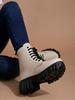 Shoetopia Женские короткие ботильоны на массивном каблуке с нескользящей подошвой, удобные модные ботильоны на щиколотку | Мягкая амортизирующая подошва | Для повседневной носки, вечеринок и зимы