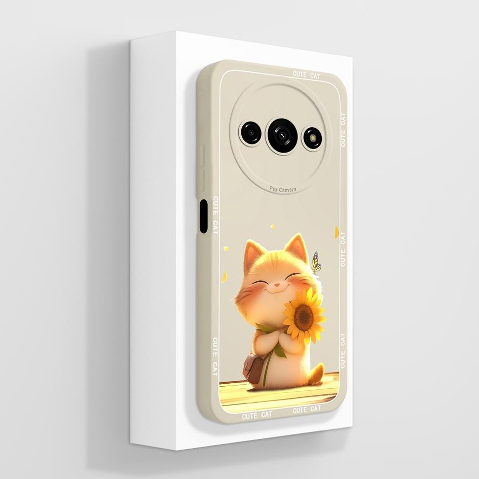 Милый клубничный и медвежий противоударный чехол из жидкого силикона для Redmi A1-A4