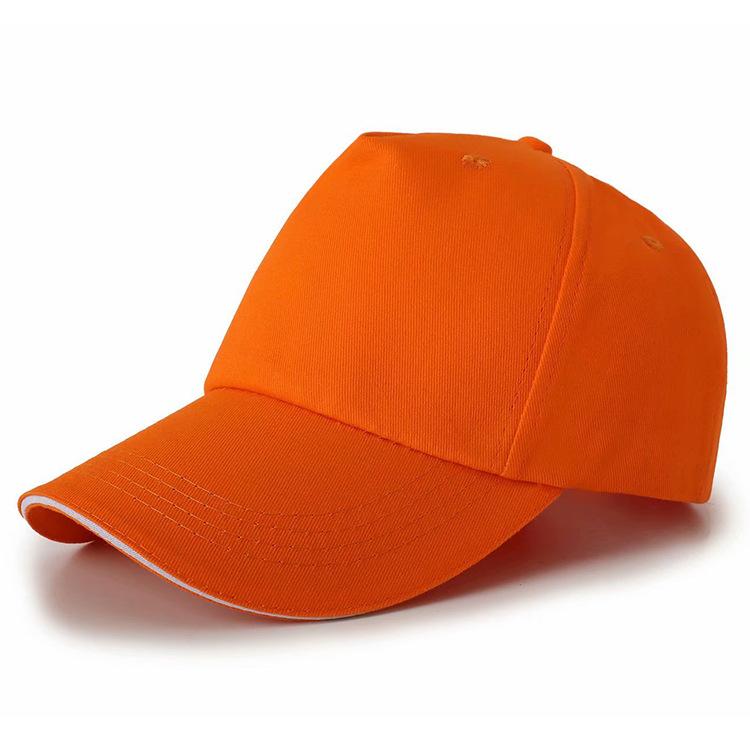 Men's Five-Piece Cotton Promotional Work Travel Hat Logo Printed Blank Baseball Cap Embroidered Peaked Cap with Advertising Logo