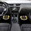 4pcs Car Floor Mat Set with Trendy Crown VIP Pattern Print, Size - Non-Slip Backing, Easy to Clean, Car Interior Accessory