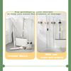 Mop Holder Strong Wall-mounted Punch-free Storage Holder With Hook Mop Clip Creative Durable Bathroom Accessories