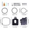 4 Sets Carburetor Repair Kit for Yamaha Outboard 75HP 80 90 100 HP F75 F80 F90 F100 4-stroke Engine Carb Rebuild Carburetor Maintenance Replace