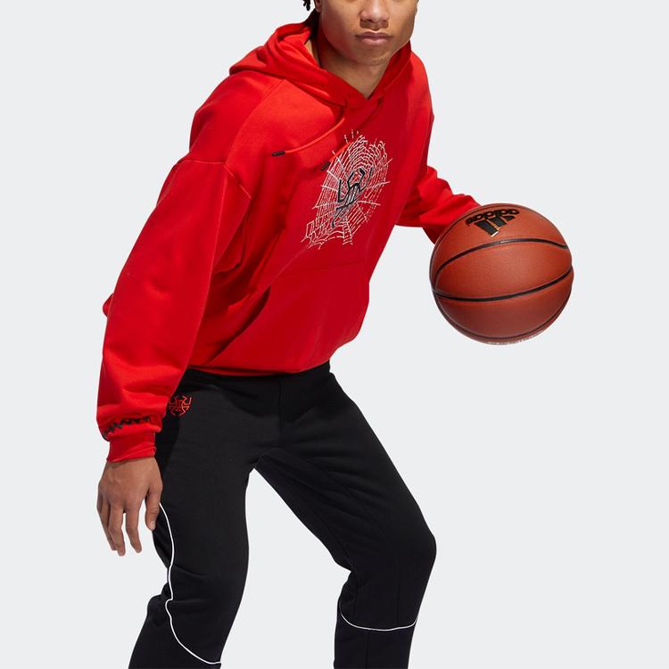 adidas Толстовки Мужские Ярко-розовый Красный С капюшоном Умеренный Обычный GE4146