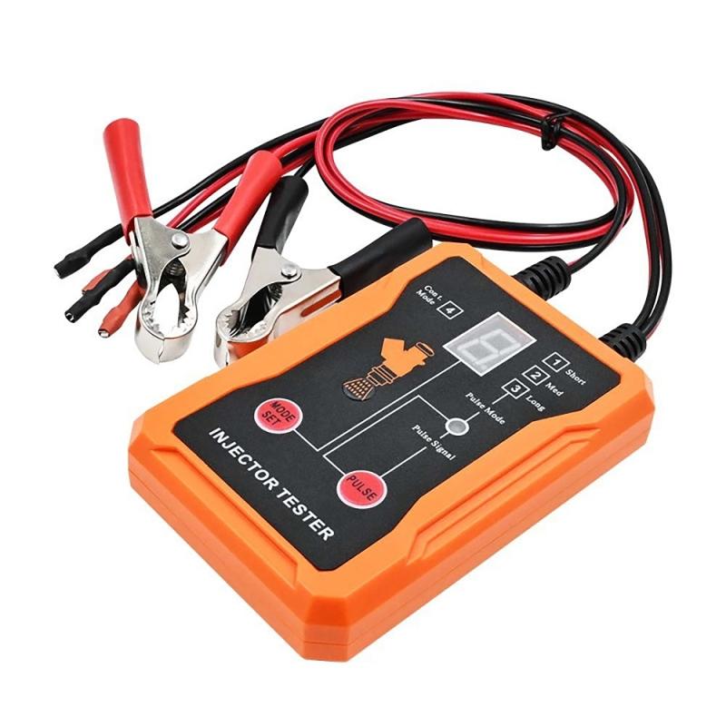Car Fuel Cleaning Injector Tester DIY Cleaner Kit with 8 Pulse Modes 8 Test Leads LCD Display