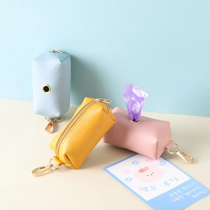 Уличный портативный диспенсер для собак, сумка для пикапа, можно повесить тяговый трос, сумка для хранения собак, отправьте рулон мусорных мешков