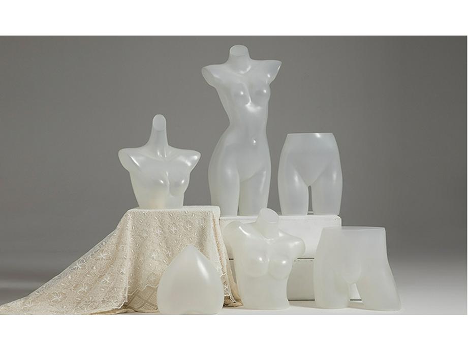 Unisex Half-Body Plastic Mannequin for Underwear Display