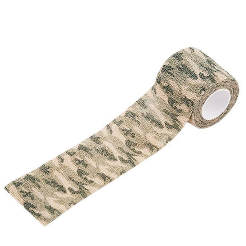 1pc/3pcs/5pcs Outdoor Camouflage Self-adhesive Telescopic Non-woven Tape Accessories