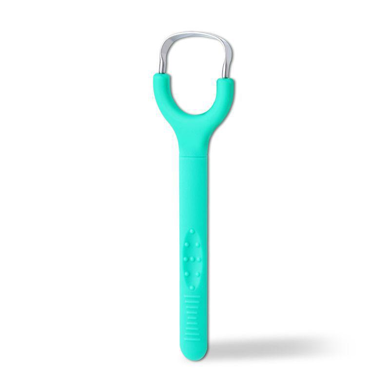 Stainless Steel Tongue Scraper Tongue Odor Cleaner Opening Dip Handle U-shaped Open Tongue Scraper Oral Cleaning