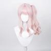 High Quality Akiyama Mizuki Cosplay Wig Light Pink Curly Clip Ponytail Heat Resistant Synthetic Hair Amia Wigs